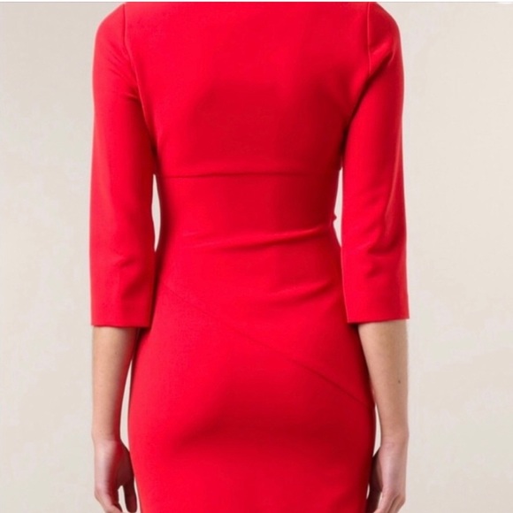 Diane Von Furstenberg ๐ Bevin 3/4 Sleeve Dress, Red, Size 0. Never Worn. - Picture 2 of 9